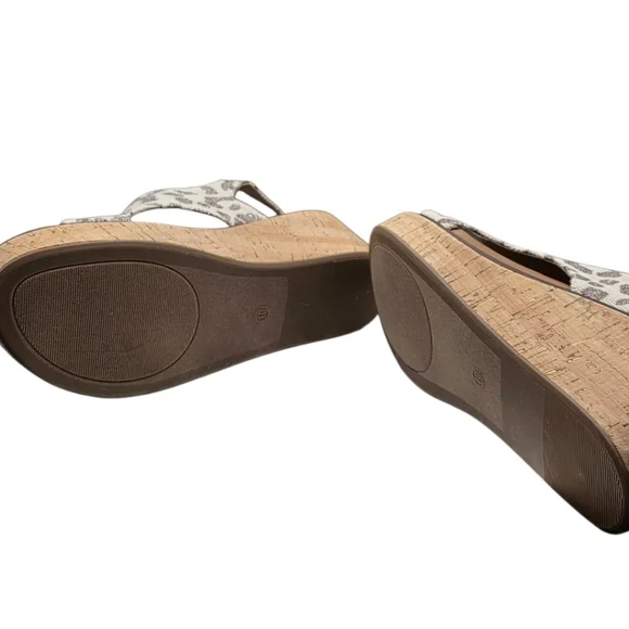 Corkys Carly Leopard Platform Wedge Sandals Sz 10 Boho Luxe - Picture 6 of 7
